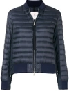 MONCLER MONCLER PADDED PANELLED BOMBER JACKET - 蓝色