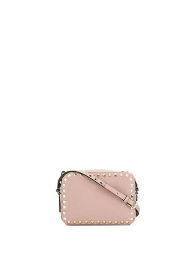 Valentino Garavani Rockstud Crossbody Bag In Neutrals