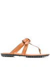 TOD'S LOGO SANDAL