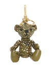 BURBERRY THOMAS BEAR CHARM IN MONOGRAM PRINT LEATHER