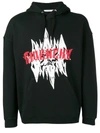 GIVENCHY GIVENCHY LOGO GRAPHIC PRINT HOODIE - BLACK