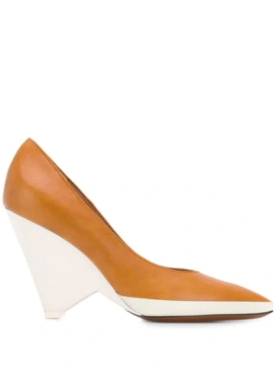 Givenchy Two Tone Pumps - 棕色 In 225 Camel