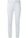 DONDUP STRIPED TAILORED CROPPED TROUSERS