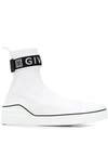 GIVENCHY LOGO HIGH TOP TRAINERS