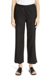 EILEEN FISHER CROPPED LINEN PANTS,S9RII-P4147M