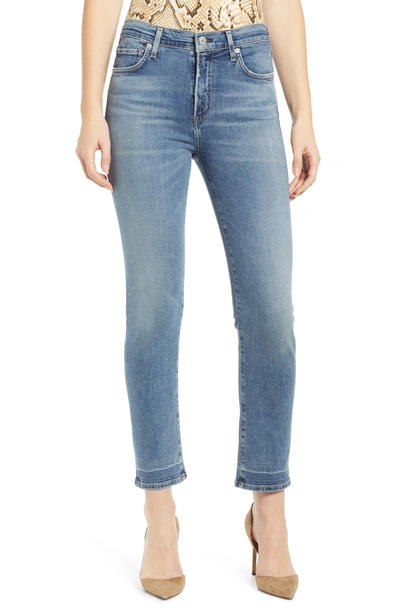 Citizens Of Humanity Harlow High-rise Ankle Straight-leg Jeans In Chit Chat