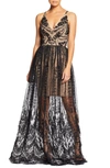 DRESS THE POPULATION Chelsea Lace A-Line Gown