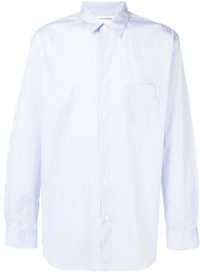 Comme Des Garçons Shirt Forever Pin Stripe Shirt In Blue