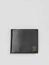 BURBERRY Monogram Motif Leather International Bifold Wallet
