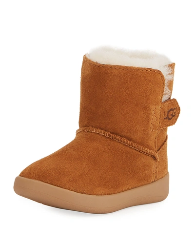 Ugg Keelan Suede Bootie, Infant Sizes 0-12 Months In Chesnut