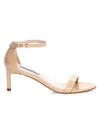 Stuart Weitzman Nunakedstraight Sandals In Beige,pink