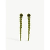 SIMONE ROCHA Floral beaded drop earrings