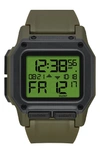 Nixon Men's Digital Regulus Strap Watch 46mm In Surplus/ Grey