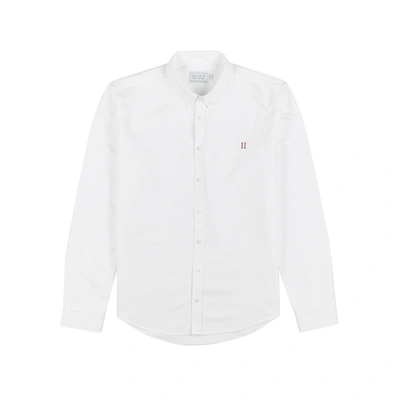Les Deux Christoph Ls Shirt With Chest Logo In White