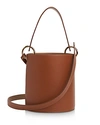 Whistles Matilda Leather Bucket Bag In Brown
