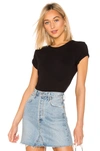 Re/done Black 1950's Boxy T-shirt