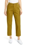 ALEX MILL STRETCH COTTON TWILL ANKLE PANTS,WP042149