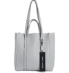 MARC JACOBS THE TAG 27 LEATHER TOTE - GREY,M0014489