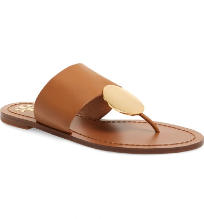 Tory Burch Patos Sandal In Tan/ Gold