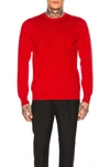 GIVENCHY GIVENCHY LOGO SWEATSHIRT IN RED.,GIVE-MK35