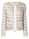 MONCLER MONCLER SLIM-FIT PADDED JACKET - 大地色