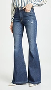 ALICE AND OLIVIA BEAUTIFUL HIGH RISE BELL BOTTOM JEANS