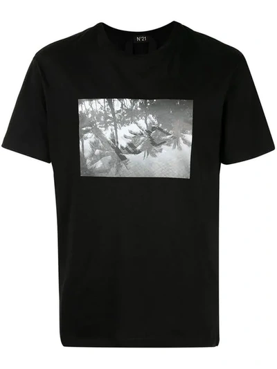 N°21 Nº21 Graphic Print T-shirt - 黑色 In Black