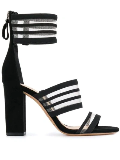 Alexandre Birman Block Heel Strappy Sandals - 黑色 In Black