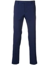 PT01 PT01 SLIM-FIT TAILORED TROUSERS - 蓝色