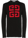 GIVENCHY GIVENCHY LOGO EMBROIDERED SWEATER - 黑色