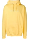 F.A.M.T. F.A.M.T. 'USUALLY DRESSED IN BLACK' PRINTED HOODIE - YELLOW