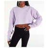 CHAMPION WOMEN'S REVERSE WEAVE CROP CREW SWEATSHIRT, PURPLE - SIZE SMALL,5578594