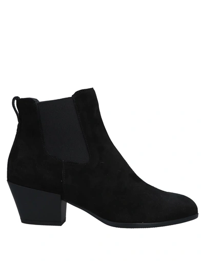 HOGAN HOGAN WOMAN ANKLE BOOTS BLACK SIZE 5 LEATHER,11669470BA 4