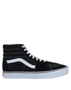 Vans Man Sneakers Black Size 11.5 Soft Leather, Textile Fibers In Black