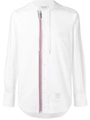 THOM BROWNE HOODED ZIP-FRONT OXFORD SHIRT