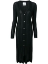 Barrie Ribbed Cardi-coat In Black