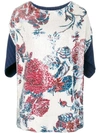 ANTONIO MARRAS ANTONIO MARRAS FLORAL EMBROIDERED TOP - 大地色