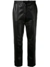 YVES SALOMON CROPPED LEATHER TROUSERS