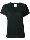 BARRIE CASHMERE DISTRESSED TRIM TOP