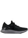 Nike Black & Grey Epic React Flyknit 2 Sneakers