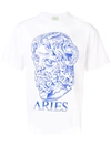 ARIES ARIES LOGO GRAPHIC PRINT T-SHIRT - WHITE