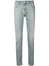 Represent Essential Mid-rise Slim Jeans In Pale