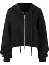 Ben Taverniti Unravel Project Hooded Bomber Jacket In Black