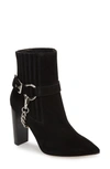 Paige London Suede Ankle Boots In Black