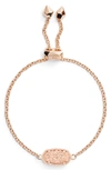 Kendra Scott Elaina Statement Bracelet In Rose Gold Plate In Rose Gold Drusy/ Rose Gold