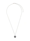 Tom Wood Metallic Coin Pendant Sterling Silver Necklace In Silver
