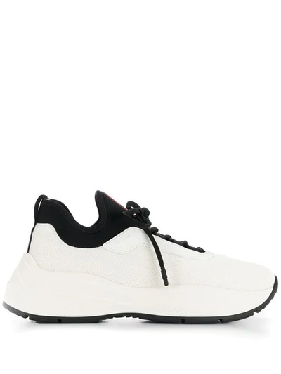 Prada Lace-up Sneakers - 白色 In White