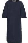 MARNI MARNI WOMAN PLEATED COTTON-POPLIN MINI DRESS MIDNIGHT BLUE,3074457345620008852