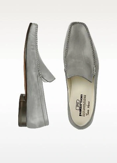 Gucci Shoes Gray Italian Handmade Leather Loafer Shoes