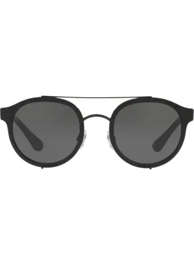 Dolce & Gabbana Round Sunglasses In Schwarz